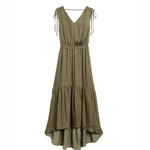 Banana Republic Maxi Dress Olive Green - Small